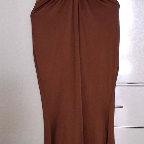 Shein women's halter neck dress new, brown