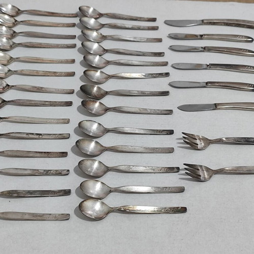 JAL Japan Airlines Vintage Silver-Plated Cutlery Set used