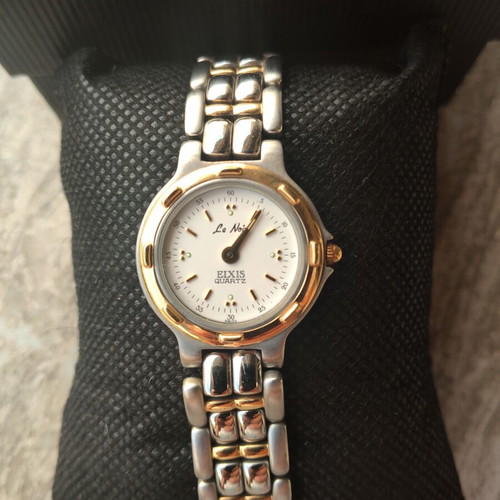 Le Noir ELXIS women's wristwatch, gold and silver tone