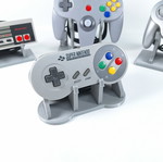 SNES controller stand with cable holder new