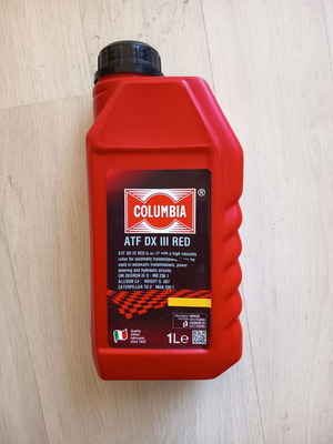 Columbia ATF DEXRON III RED synthetic oil 1lt new for transmission and steering