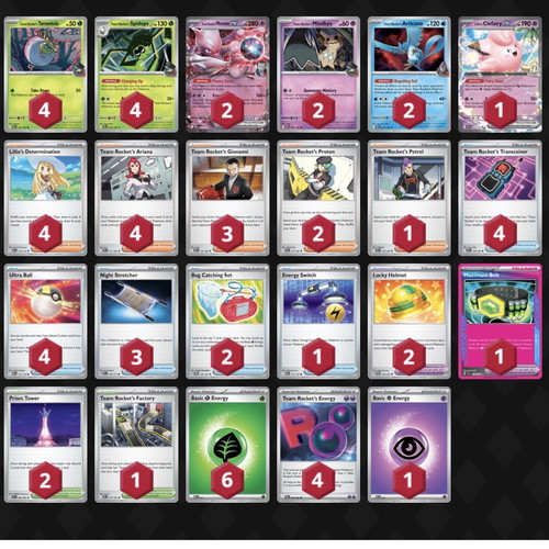 Team Rocket’s Mewtwo ex Deck Pitch Black Format Pokemon TCG