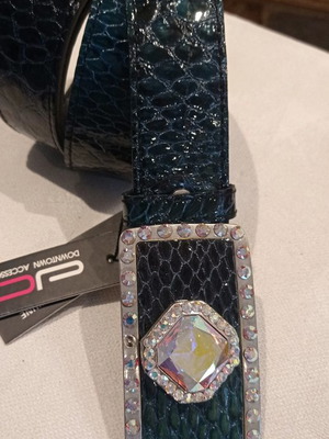 Leather belt new, Franka made in Italy