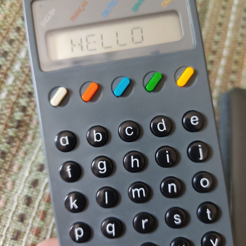 Vintage pocket translator Fanfare from the 1980s