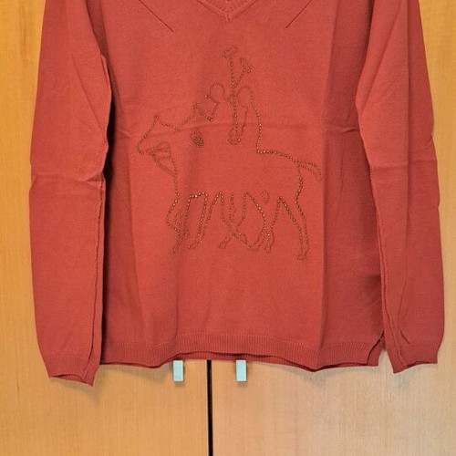 U.S. Polo Assn. knitted sweater in brick red, like new