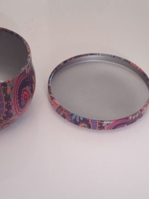 Container for tealight and scented candles new, Indian design