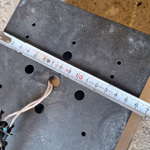 Recessed triple spotlight like new, stainless steel