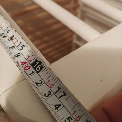 Baby cot cradle with wheels and coconut fiber mattress used