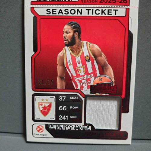 Panini Contenders EuroLeague 2025-26 Semi Ojeleye Patch like new