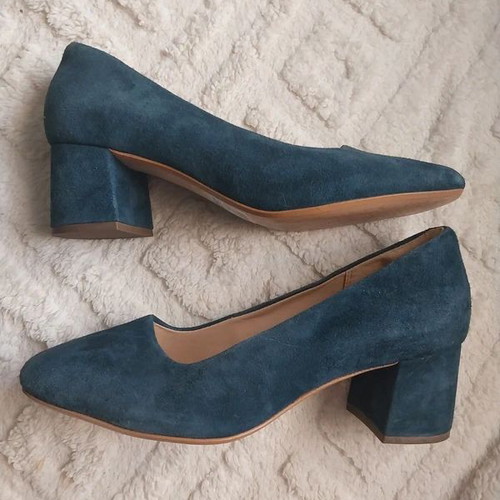 Clarks navy suede women's shoes size 40 used