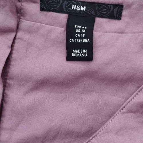 H&M summer dress used, purple lilac, cotton lining, size L