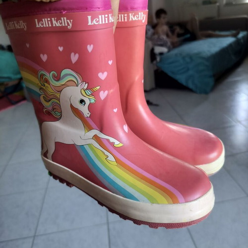 Lelli Kelly rain boots size 31, pink, lightly worn