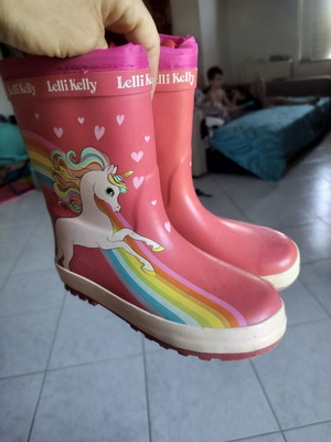 Lelli Kelly rain boots size 31, pink, lightly worn