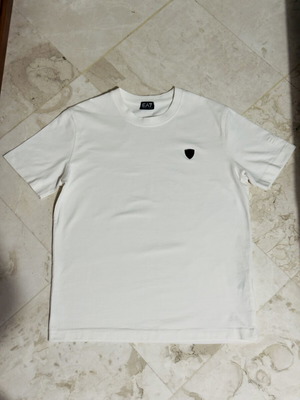 Emporio Armani EA7 white T-shirt, medium size