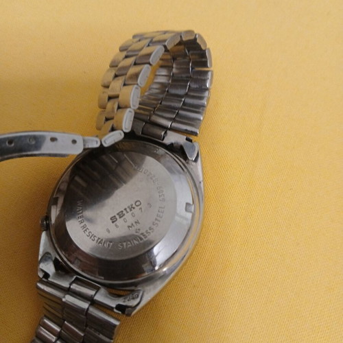 Seiko 5 Automatic watch used, men's silver