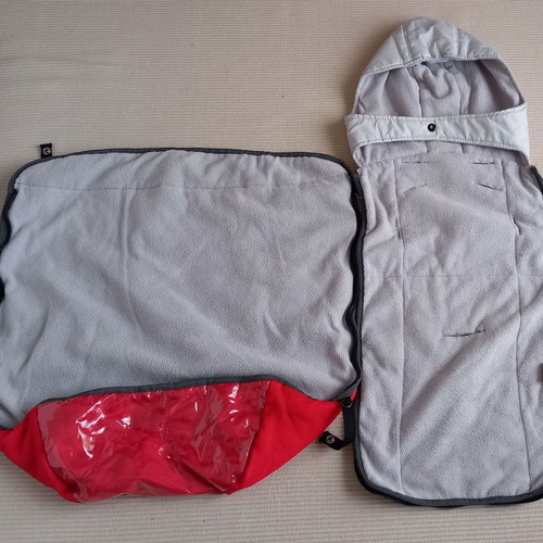 Chicco footmuff used for stroller with fleece lining