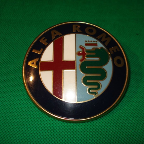 Alfa Romeo mask emblem used, genuine