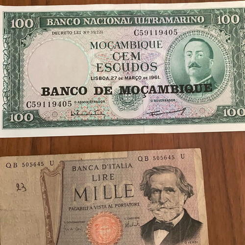 Used banknotes lot of 9 from various countries
