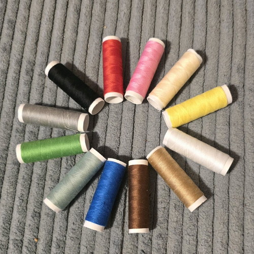 Sewing threads set of 12 colors new