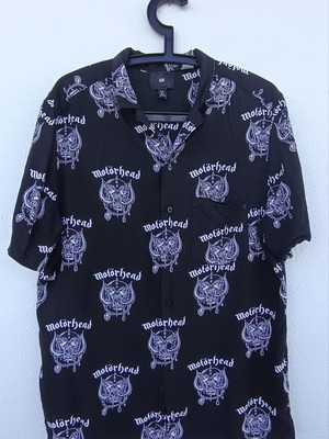 Motörhead shirt used, H&M, black and white, size L, slim fit