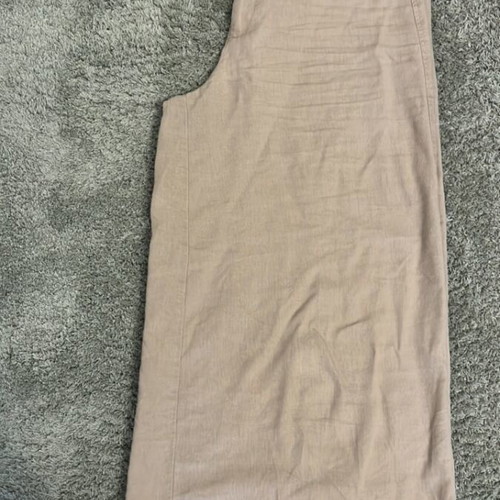 Linen zip culotte Mango beige, like new, size XS
