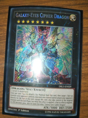 Galaxy Eyes Cipher Dragon DRL3-EN029 καινούργιο Secret rare