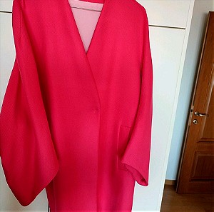 ZARA hot pink long blazer size S