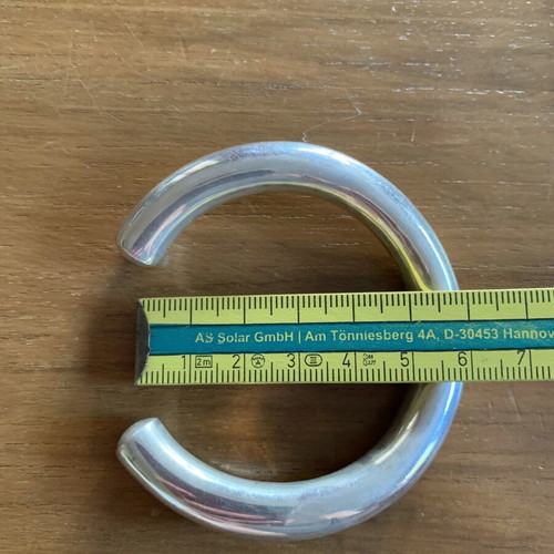 Silver Handmade Horseshoe Bracelet like new, 925 Sterling