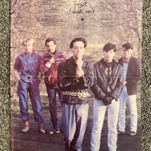 Simple Minds - Frankie Goes to Insert Poster from magazine Afisorama In good condition Price 9 Euros