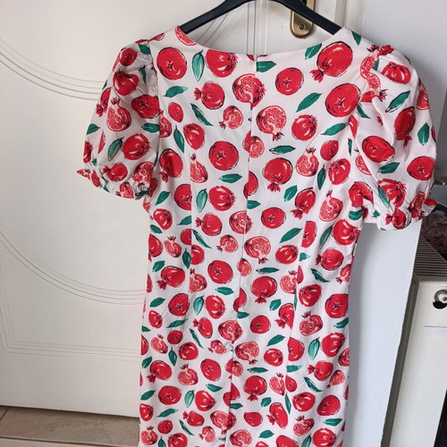 Shein dress new with tag, size L, white and red