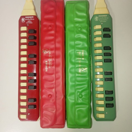 Hohner vintage melodica set Alto and Soprano used with original cases