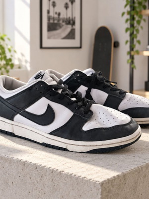 Nike Dunk Low αθλητικά παπούτσια μαύρο/άσπρο EU 42.5