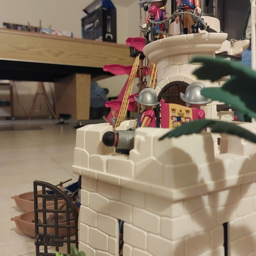 Playmobil Spanish fleet, fortress and large ship used