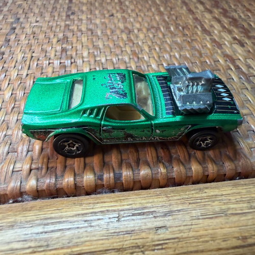 Hot Wheels 1970 Rodger Dodger used die-cast car with "Lila's Bowl-A-Rama" livery