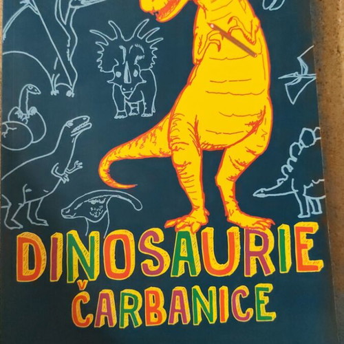 Dinosaurie Carbance Children's Book New from Slovakia with Doodles