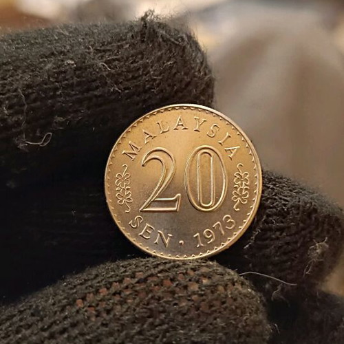 Malaysia 20 Sen Coin 1973 uncirculated (UNC)