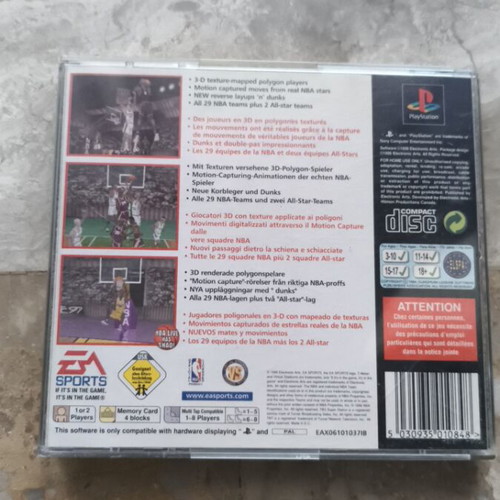 NBA Live 97 PS1 game used in very good condition