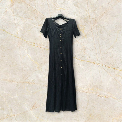 Vintage black dress 100% viscose used, size S-M