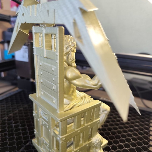 Metallica 3D Printed Figure New Gold Metallic