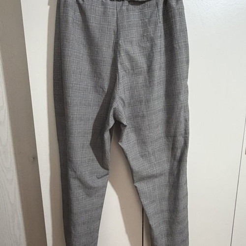 H&M women's pants size XXL 44 16, checkered pattern