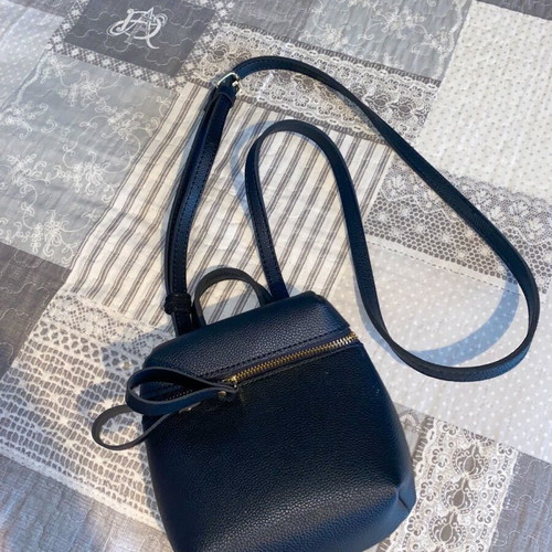 Black crossbody bag new with gold zipper