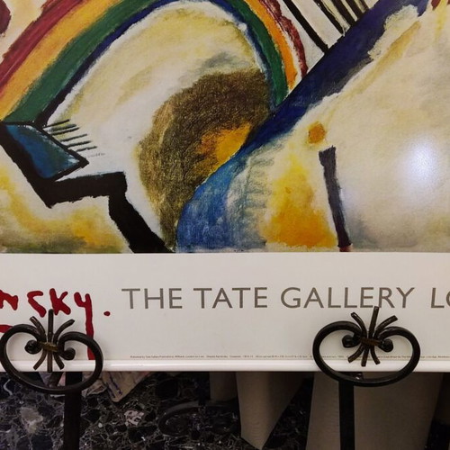 Vintage Kandinsky Cossacks Art Print 1992 Tate Gallery framed used