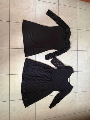 Set of 2 black dresses H&M like new, size 157/164cm (XS-S)