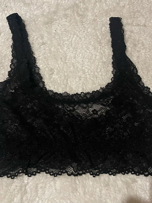 Lace bralette black small new