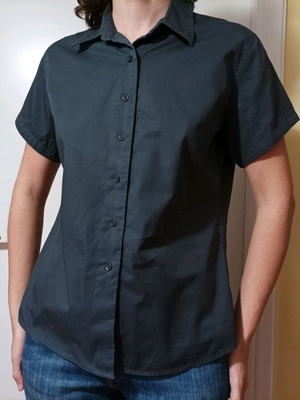 Russell short sleeve shirt used gray size M