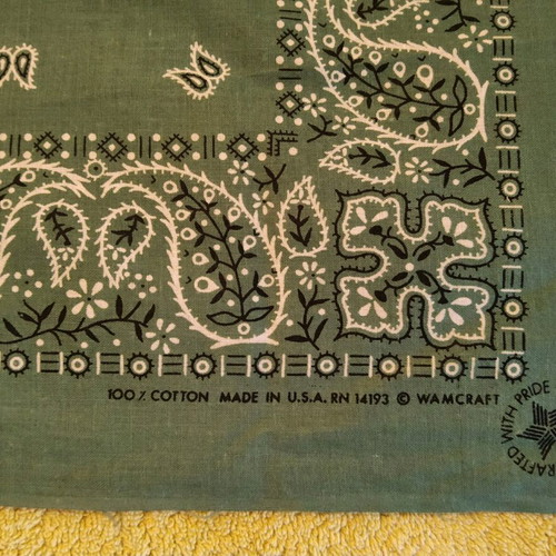 Scarf 53×53 cm new, multicolor, 100% cotton