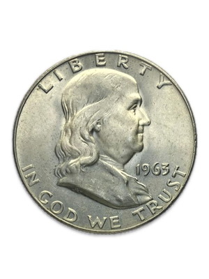 Silver USA Half Dollar 1963 used