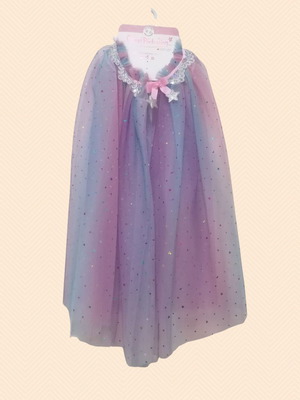 Great Pretenders Kids Cape with Unicorn Headband 4-6 Years Like New