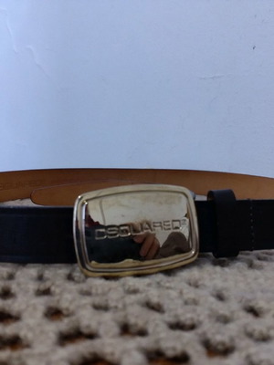Dsquared2 leather brown belt used, size small