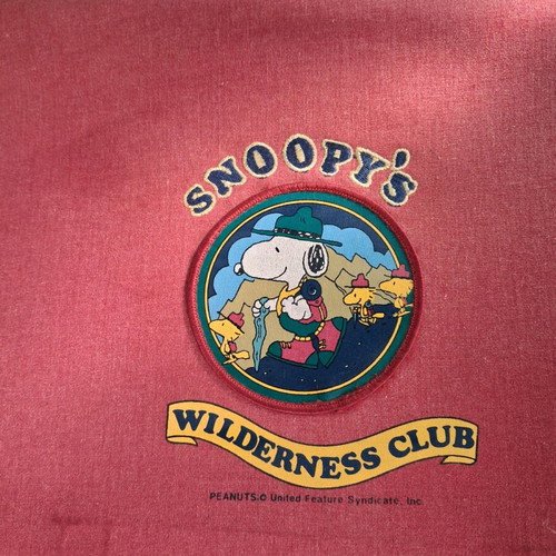 Vintage Snoopy "Wilderness Club" School Bag new